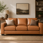 Load image into Gallery viewer, Freya Genuine Leather Oversized 3-Seater Sofa