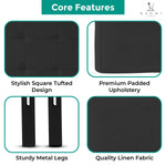 Load image into Gallery viewer, Jessenia Upholstered Headboard for Full Queen - Dark Gray