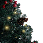 Load image into Gallery viewer, Belen Slim Pencil Pre-Lit Christmas Tree - 6.5 ft
