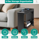 Load image into Gallery viewer, Jade Modern Nightstand - Charging Station with USB Ports & Outlets - Black