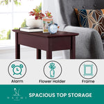 Load image into Gallery viewer, Roxy Flip Top Chairside Table - Hidden Storage with Drawer & Shelf - Cherry