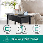 Load image into Gallery viewer, Roxy Flip Top Chairside Table - Hidden Storage with Drawer & Shelf - Black