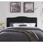 Load image into Gallery viewer, Cassandra Adjustable Upholstered Headboard for Full Queen - Black