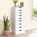Load image into Gallery viewer, Bianca 9-Drawer Vertical Storage Cabinet with Tabletop - White