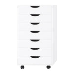 Load image into Gallery viewer, Debbie 7-Drawer Storage Cabinet with Wheels & Tabletop - White