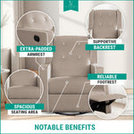Load image into Gallery viewer, Odelia Swivel Rocker Recliner with Adjustable Footrest - Mocha