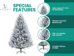 Load image into Gallery viewer, Ginebra Snow Flocked Pre-Lit Christmas Tree - 6.5 ft