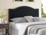 Load image into Gallery viewer, Catalina Upholstered Nailhead Headboard for Full Queen - Black