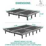 Load image into Gallery viewer, Idealbase Adjustable Bed Base with Massage & USB - Split King