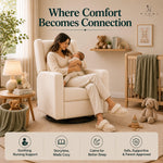 Load image into Gallery viewer, Tanya Power Swivel Glider Recliner with USB Port - Cream