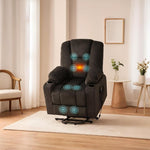 Load image into Gallery viewer, Doris Power Lift Recliner with Massage & Heat - Black