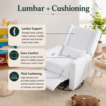 Load image into Gallery viewer, Tanya Power Swivel Glider Recliner with USB Port - Bright White