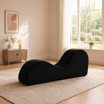 Load image into Gallery viewer, Leticia Ergonomic Yoga Chaise Lounge for Deep Stretching - Black