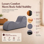 Load image into Gallery viewer, Leticia Ergonomic Yoga Chaise Lounge for Deep Stretching - Gray