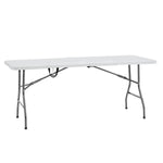 Load image into Gallery viewer, Rectangular Resin Folding Table with Carry Handle - 6 ft