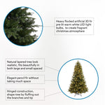 Load image into Gallery viewer, Traditional Pre-Lit Fir Christmas Tree - 4.5 ft