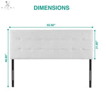 Load image into Gallery viewer, Jessenia Upholstered Headboard for Full Queen - White