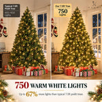 Load image into Gallery viewer, Vail Traditional Prelit Pine Cone Christmas Tree - 7.5 ft
