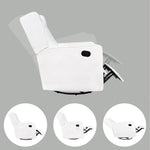 Load image into Gallery viewer, Odelia Swivel Rocker Recliner with Adjustable Footrest - Bright White