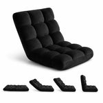 Load image into Gallery viewer, Desmond Adjustable Floor Chair with 14 Reclining Positions - Black