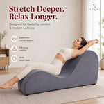 Load image into Gallery viewer, Leticia Ergonomic Yoga Chaise Lounge for Deep Stretching - Gray