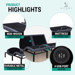 Load image into Gallery viewer, Idealbase Adjustable Bed Base with Massage & USB - Split King