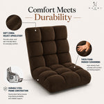 Load image into Gallery viewer, Desmond Adjustable Floor Chair with 14 Reclining Positions - Espresso