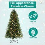 Load image into Gallery viewer, Natalie Pre-Lit Spruce Artificial Christmas Tree - 6 ft