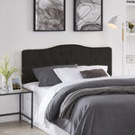 Load image into Gallery viewer, Cassandra Adjustable Upholstered Headboard for Full Queen - Black