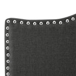 Load image into Gallery viewer, Catalina Upholstered Nailhead Headboard for Full Queen - Dark Gray