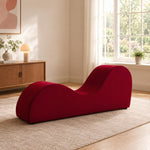 Load image into Gallery viewer, Leticia Ergonomic Yoga Chaise Lounge for Deep Stretching - Red