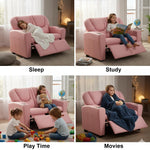 Load image into Gallery viewer, Suri Kids Recliner Loveseat with Dual Cup Holders - Pink / Pvc