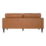 Load image into Gallery viewer, Marisa Genuine Leather Mid-Century Sofa with Bolster Pillows