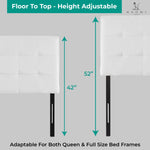 Load image into Gallery viewer, Jessenia Upholstered Headboard for Full Queen - White