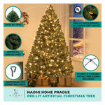 Load image into Gallery viewer, Prague Pre-Lit Artificial Spruce Christmas Tree - 4.5 ft