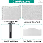 Load image into Gallery viewer, Catalina Upholstered Nailhead Headboard for Full Queen - White