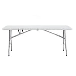 Load image into Gallery viewer, Rectangular Resin Folding Table with Carry Handle - 6 ft