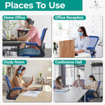 Load image into Gallery viewer, Serena Mesh Drafting Chair with Adjustable Foot Ring - Blue