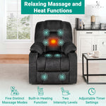 Load image into Gallery viewer, Doris Power Lift Recliner with Massage & Heat - Black