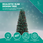 Load image into Gallery viewer, Belen Slim Pencil Pre-Lit Christmas Tree - 6.5 ft