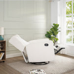 Load image into Gallery viewer, Odelia Swivel Rocker Recliner with Adjustable Footrest - Gray
