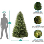 Load image into Gallery viewer, Camden Pre-Lit Christmas Tree with Warm Lights - 6.5 ft