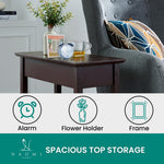 Load image into Gallery viewer, Roxy Flip Top Chairside Table - Hidden Storage with Drawer & Shelf - Espresso