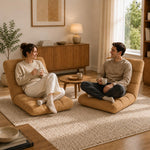 Load image into Gallery viewer, Desmond Adjustable Floor Chair with 14 Reclining Positions - Tan