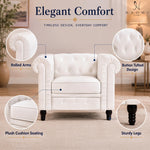 Load image into Gallery viewer, Emery Chesterfield Faux Leather Accent Chair