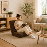 Load image into Gallery viewer, Desmond Adjustable Floor Chair with 14 Reclining Positions - Espresso