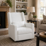Load image into Gallery viewer, Tanya Power Swivel Glider Recliner with USB Port - Bright White