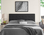 Load image into Gallery viewer, Jessenia Upholstered Headboard for Full Queen - Dark Gray
