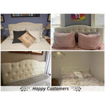 Load image into Gallery viewer, Cassandra Adjustable Upholstered Headboard for Full Queen - Black