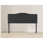 Load image into Gallery viewer, Cassandra Adjustable Upholstered Headboard for Full Queen - Black